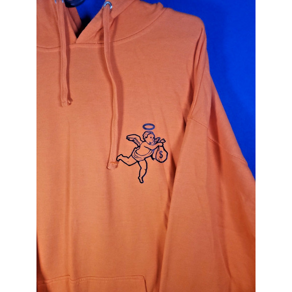 Hoodie Sweater Men's Size XL Orange Cupid - Picture 3 of 16